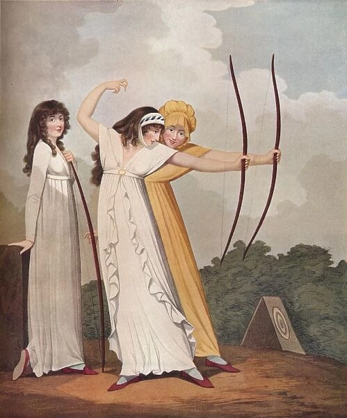 Archers, c1799. Artist: Wright & Ziegler