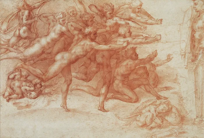 Framed Print : Archers shooting at a herm, c1530. Creator: Buonarroti, Michelangelo (1475-1564) Framed Print : Archers shooting at a herm, c1530. Creator: Buonarroti, Michelangelo (1475-1564)