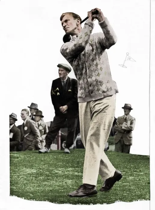Framed Print : Archie Compston approaches: I Have No Use For A Club Without Booth s, c1935 (1935) Framed Print : Archie Compston approaches: I Have No Use For A Club Without Booth s, c1935 (1935)