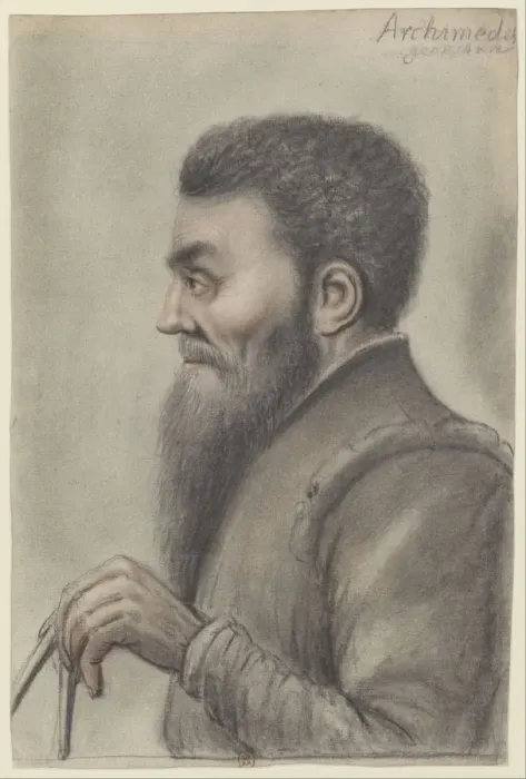 Framed Print : Archimedes, Between 1601 and 1641. Artist: Lagneau, Nicolas (ca 1590-1666)