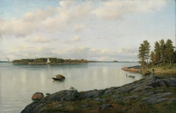 Framed Print : Archipelago subject. Creator: Oscar Kleineh Framed Print : Archipelago subject. Creator: Oscar Kleineh