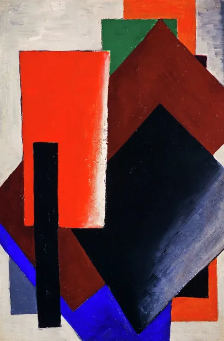 Framed Print : Architectonic Painting, 1916. Creator: Popova, Lyubov Sergeyevna (1889-1924) Framed Print : Architectonic Painting, 1916. Creator: Popova, Lyubov Sergeyevna (1889-1924)