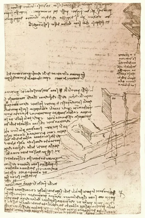 Framed Print : Architectural drawing, c1472-c1519 (1883). Artist: Leonardo da Vinci Framed Print : Architectural drawing, c1472-c1519 (1883). Artist: Leonardo da Vinci