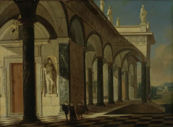 Framed Print : Architectural Scene, 1664. Creator: Wilhelm Schubert van Ehrenberg Framed Print : Architectural Scene, 1664. Creator: Wilhelm Schubert van Ehrenberg