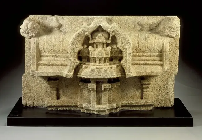 Framed Print : Architectural Section with a Representation of a Temple, 10th century. Creator: Unknown Framed Print : Architectural Section with a Representation of a Temple, 10th century. Creator: Unknown