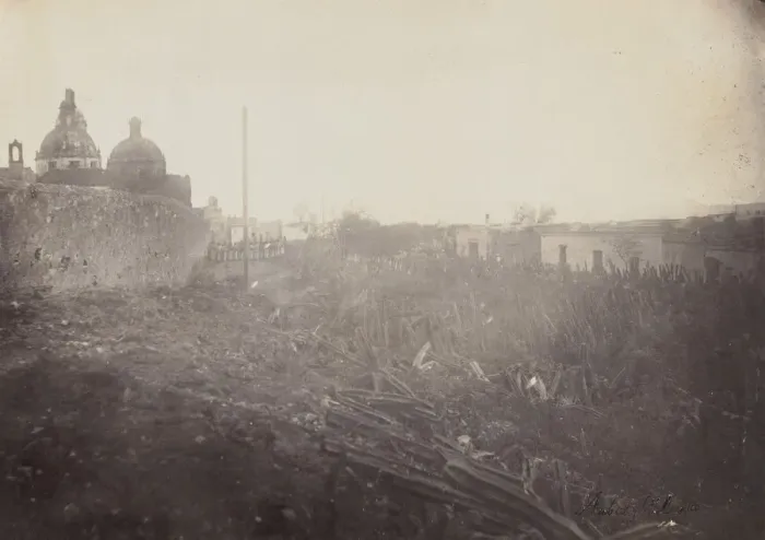 Framed Print : Architectural Study in Mexico, 1864-69. Creator: Francois Aubert