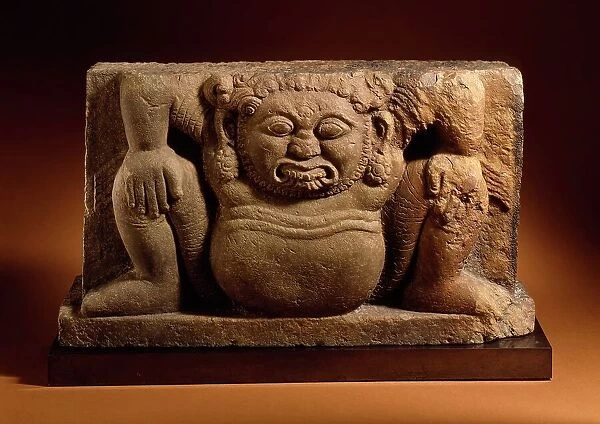 Architectural Support with Squatting Dwarf, 11th century. Creator: Unknown