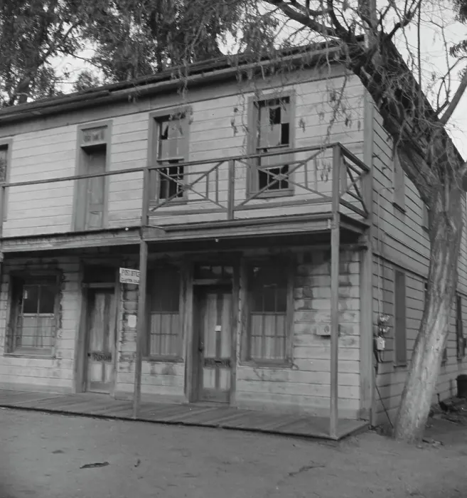 Framed Print : Architectural survivals, Clayton, California, 1938. Creator: Dorothea Lange Framed Print : Architectural survivals, Clayton, California, 1938. Creator: Dorothea Lange