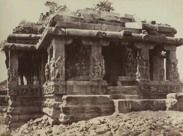 Framed Print : Architecture in Dharwar and Mysore, 1860s. Creator: Thomas Biggs Framed Print : Architecture in Dharwar and Mysore, 1860s. Creator: Thomas Biggs