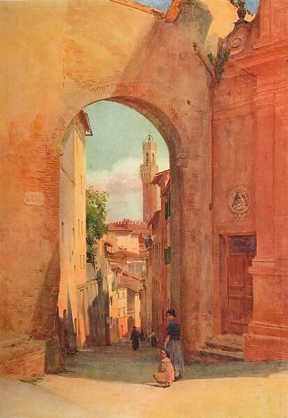 Arco Di S. Giuseppe, Siena, c1900 (1913). Artist: Walter Frederick Roofe Tyndale
