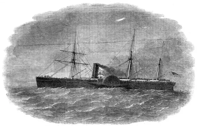 Framed Print : The Arctic Steam-Ship, 1854. Creator: Unknown. The Arctic Steam-Ship, 1854. Creator: Unknown Framed Print : The Arctic Steam-Ship, 1854. Creator: Unknown. The Arctic Steam-Ship, 1854. Creator: Unknown