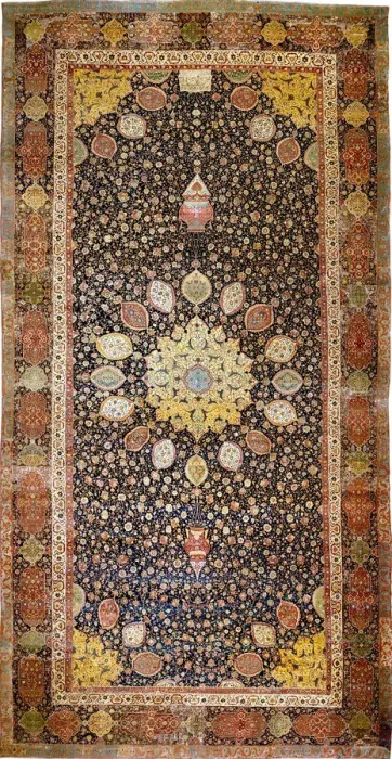 Framed Print : The Ardabil Carpet, c. 1540. Artist: Iranian master Framed Print : The Ardabil Carpet, c. 1540. Artist: Iranian master