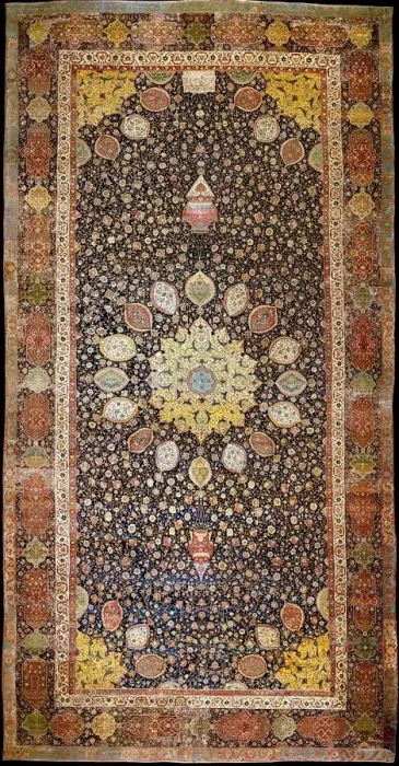 Framed Print : The Ardabil Carpet, c. 1540. Artist: Iranian master Framed Print : The Ardabil Carpet, c. 1540. Artist: Iranian master