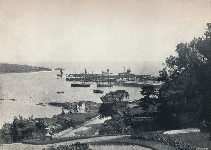 Framed Print : Ardglass - General View of the Harbour, 1895 Framed Print : Ardglass - General View of the Harbour, 1895