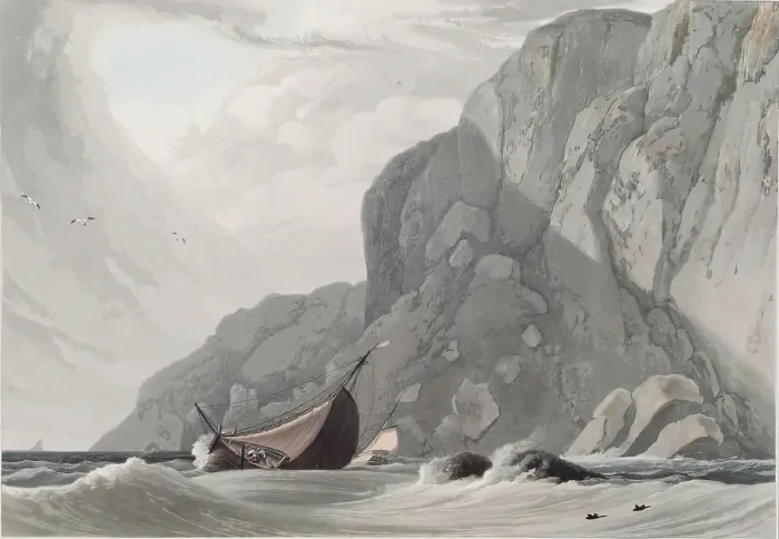 Framed Print : Ardnamurchan Point, Argyllshire, 1818. Creator: William Daniell Framed Print : Ardnamurchan Point, Argyllshire, 1818. Creator: William Daniell
