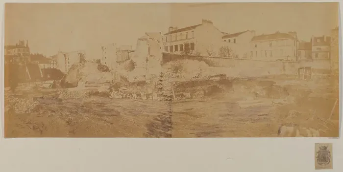 Framed Print : Arenes de Lutece (panorama), 5th arrondissement, Paris, 1870. Creator: Pierre Emonds Framed Print : Arenes de Lutece (panorama), 5th arrondissement, Paris, 1870. Creator: Pierre Emonds