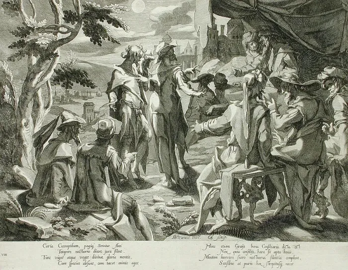 Framed Print : The Areopagite Judges of Athens, 1605. Creator: Willem van Swanenburg