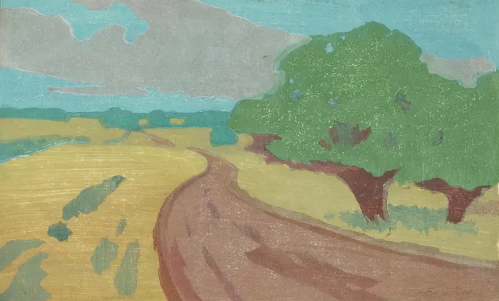 Framed Print : The Argilla Road, 1912. Creator: Arthur Wesley Dow Framed Print : The Argilla Road, 1912. Creator: Arthur Wesley Dow