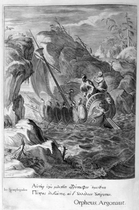 Framed Print : The Argonauts Pass the Symplegades, 1655. Artist: Michel de Marolles Framed Print : The Argonauts Pass the Symplegades, 1655. Artist: Michel de Marolles