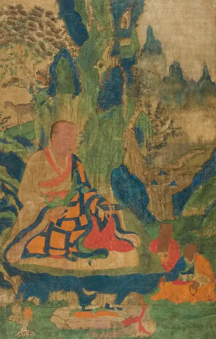 Framed Print : The Arhat Abheda (image 1 of 2), early 17th century. Creator: Anon Framed Print : The Arhat Abheda (image 1 of 2), early 17th century. Creator: Anon