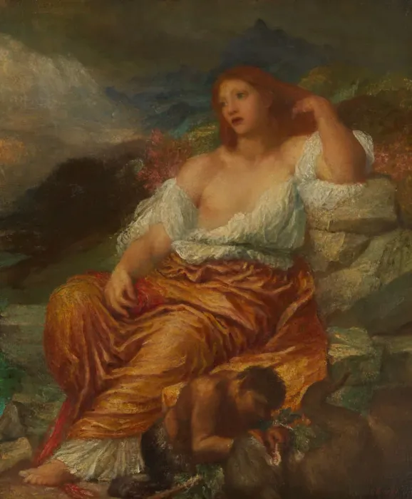 Framed Print : Ariadne, 1894. Creator: George Frederick Watts Framed Print : Ariadne, 1894. Creator: George Frederick Watts