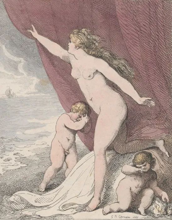Framed Print : Ariadne Abandoned by Theseus, 1790-99. 1790-99. Creator: Thomas Rowlandson Framed Print : Ariadne Abandoned by Theseus, 1790-99. 1790-99. Creator: Thomas Rowlandson