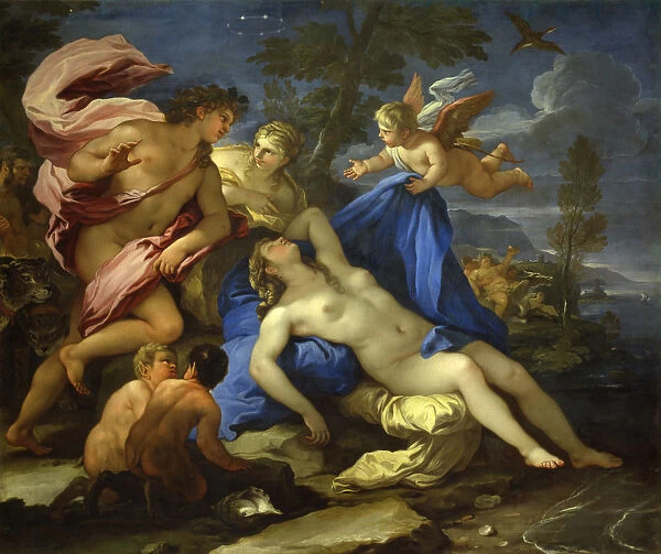 Ariadne Abandoned by Theseus on Naxos, ca 1675-1680. Creator: Giordano, Luca (1632-1705)