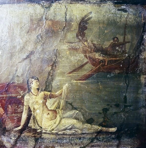 Ariadne Deserted by Theseus, Roman wall painting from Herculaneum, 1st century