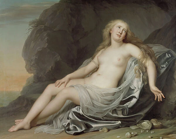 Ariadne Lying on the Shore of Naxos, 1783. Creator: Adolf Ulric Wertmüller