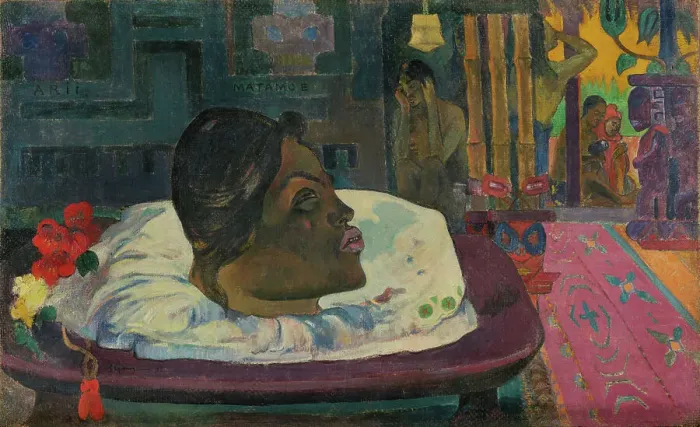 Framed Print : Arii Matamoe (The Royal End), 1892. Creator: Paul Gauguin Framed Print : Arii Matamoe (The Royal End), 1892. Creator: Paul Gauguin
