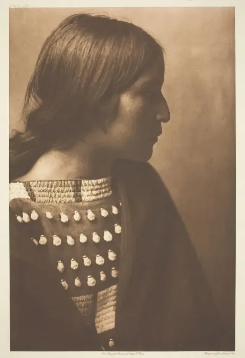 Framed Print : Arikara Girl, 1908. Creator: Edward Sheriff Curtis Framed Print : Arikara Girl, 1908. Creator: Edward Sheriff Curtis