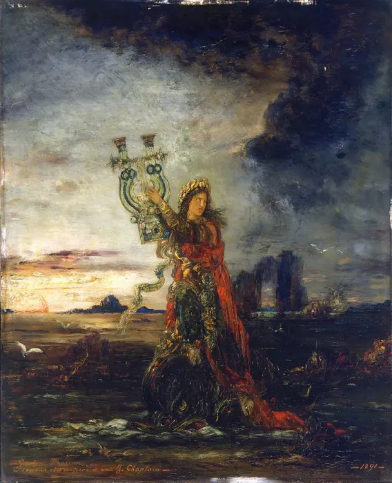 Framed Print : Arion. Artist: Moreau, Gustave (1826-1898) Framed Print : Arion. Artist: Moreau, Gustave (1826-1898)