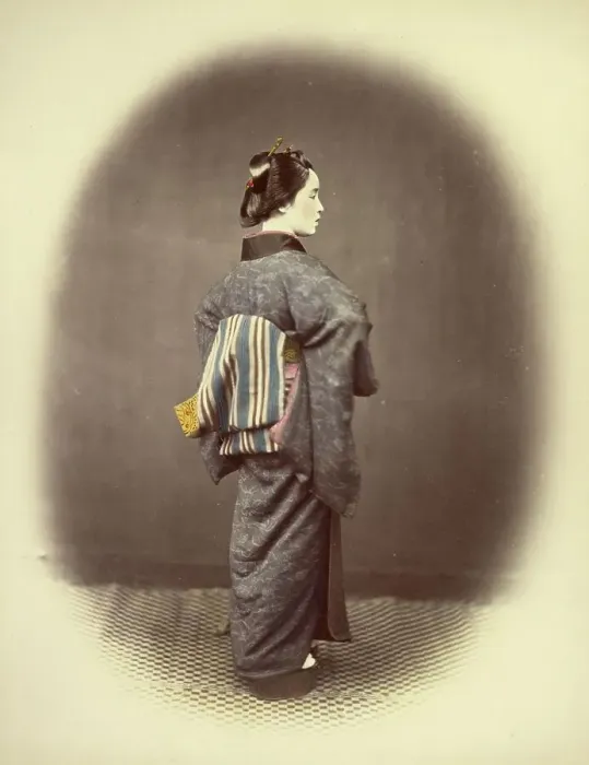 Framed Print : Aristocratic Young Lady, 1866-1867. Creator: Felice Beato Framed Print : Aristocratic Young Lady, 1866-1867. Creator: Felice Beato
