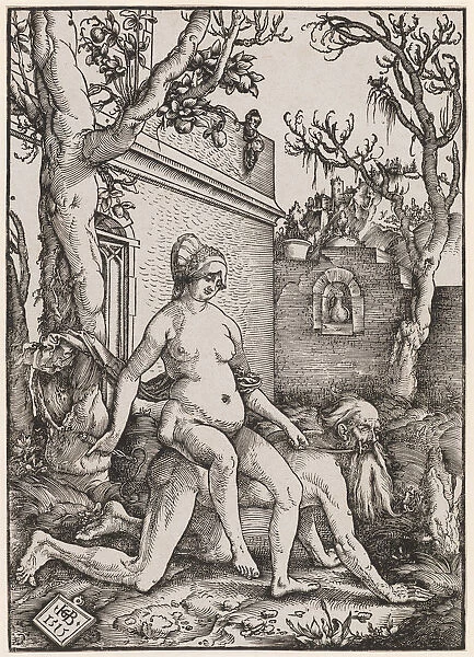Aristotle and Phyllis, 1513. Creator: Baldung (Baldung Grien), Hans (1484-1545)
