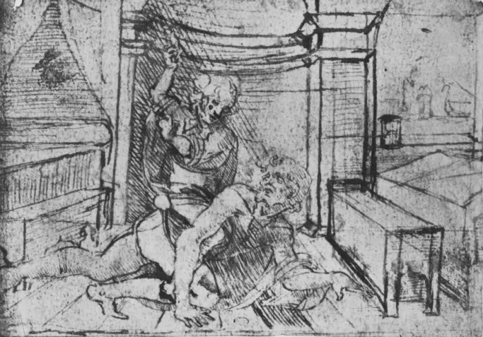 Framed Print : Aristotle and Phyllis, c1480 (1945). Artist: Leonardo da Vinci Framed Print : Aristotle and Phyllis, c1480 (1945). Artist: Leonardo da Vinci