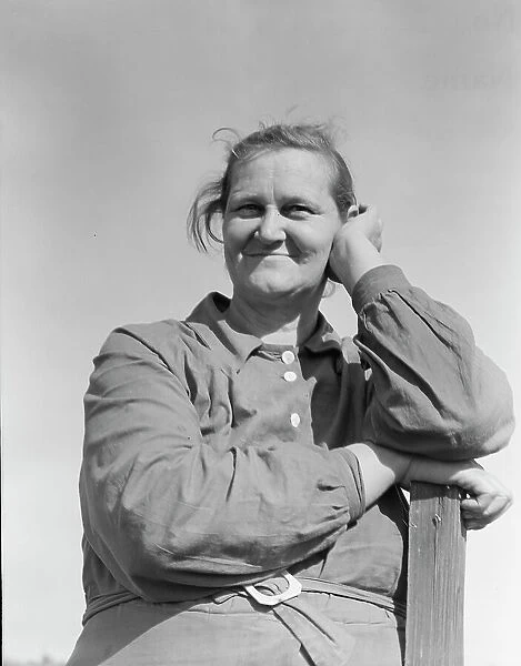Arkansas mother, now a rural rehabilitation client, Tulare County, California, 1938. Creator: Dorothea Lange
