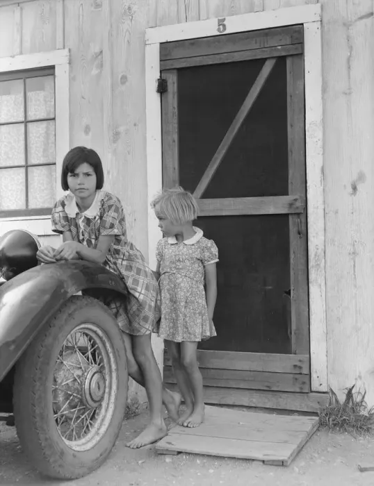 Framed Print : Arkansawyers auto camp filled almost completely with…, Greenfield, Salinas Valley, CA, 1939. Creator: Dorothea Lange Framed Print : Arkansawyers auto camp filled almost completely with…, Greenfield, Salinas Valley, CA, 1939. Creator: Dorothea Lange
