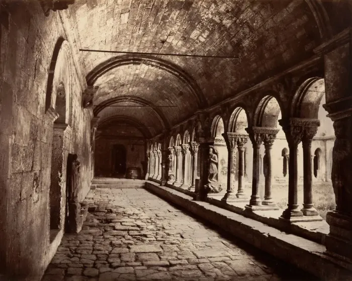 Framed Print : Arles, Cloitre St. Trophime, ca. 1861. Creator: Edouard Baldus Framed Print : Arles, Cloitre St. Trophime, ca. 1861. Creator: Edouard Baldus