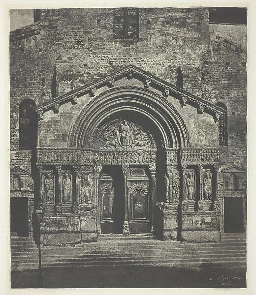 Arles: The West Porch of Saint-Trophime, October 21, 1854, printed 1982