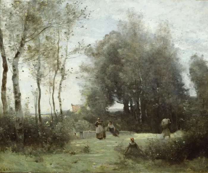 Framed Print : Arleux-Palluel, The Bridge of Trysts, 1871 / 72. Creator: Jean-Baptiste-Camille Corot Framed Print : Arleux-Palluel, The Bridge of Trysts, 1871 / 72. Creator: Jean-Baptiste-Camille Corot