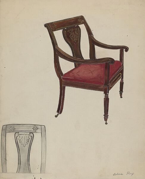 Arm Chair, 1935  /  1942. Creator: Edna C. Rex