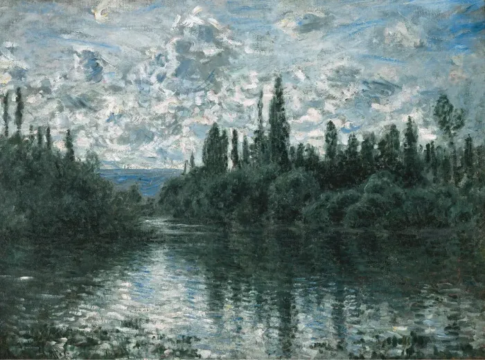 Framed Print : Arm of the Seine near Vetheuil, 1878. Creator: Monet, Claude (1840-1926) Framed Print : Arm of the Seine near Vetheuil, 1878. Creator: Monet, Claude (1840-1926)