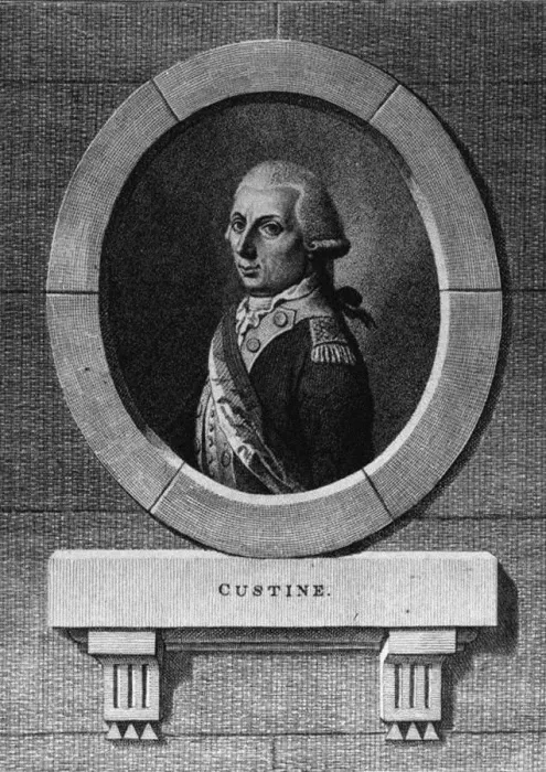 Framed Print : Armand de Custine. Artist: Anonymous Framed Print : Armand de Custine. Artist: Anonymous