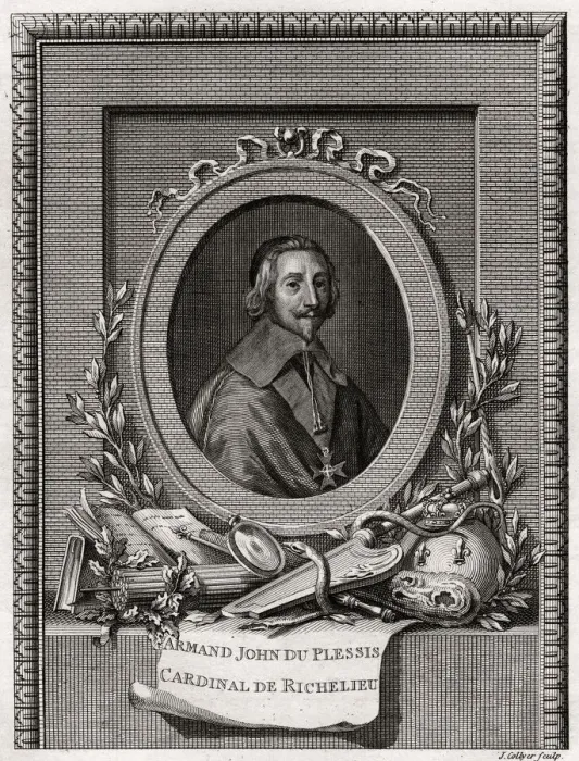 Framed Print : Armand Jean Du Plessis, Cardinal et Duc de Richelieu, 1775. Artist: J Collyer Framed Print : Armand Jean Du Plessis, Cardinal et Duc de Richelieu, 1775. Artist: J Collyer