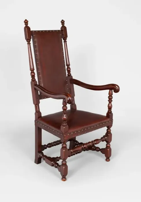 Framed Print : Armchair, 1690 / 1725. Creator: Unknown Framed Print : Armchair, 1690 / 1725. Creator: Unknown