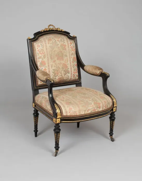 Framed Print : Armchair, 1860 / 65. Creator: Leon Marcotte Framed Print : Armchair, 1860 / 65. Creator: Leon Marcotte