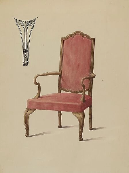 Armchair, 1935 / 1942. Creator: Carl Weiss