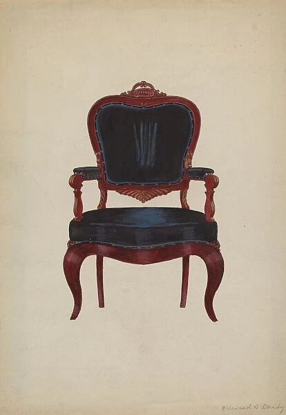 Armchair, 1935  /  1942. Creator: Edward A Darby