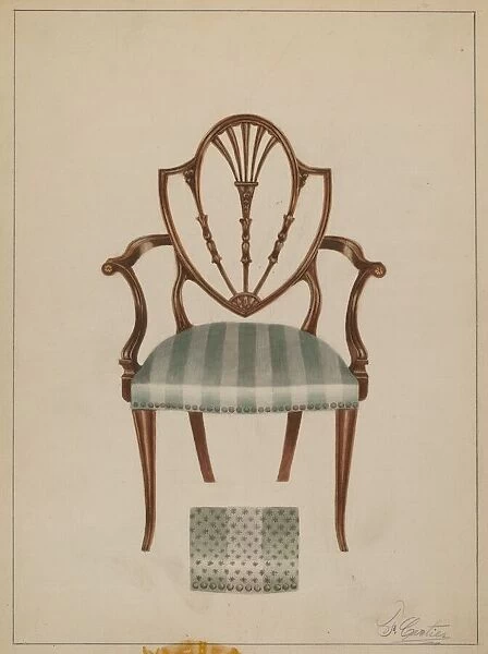 Armchair, 1935  /  1942. Creator: Ferdinand Cartier
