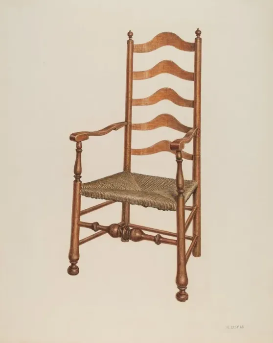 Framed Print : Armchair, 1940. Creator: Harry Eisman Framed Print : Armchair, 1940. Creator: Harry Eisman
